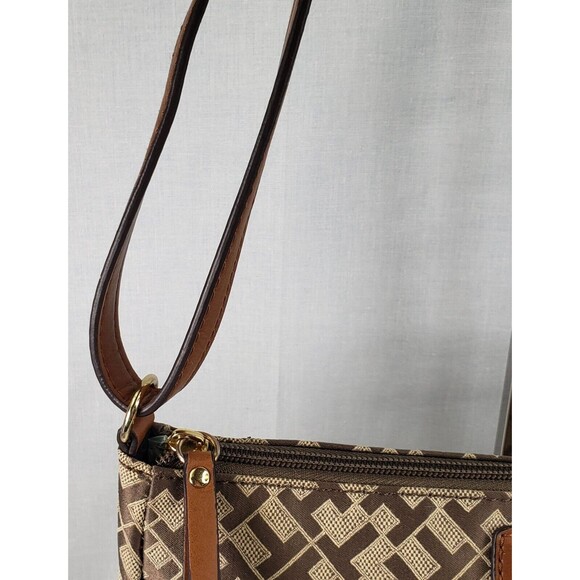 Vintage Tommy Hilfiger Croosbody TH Logo Brown Bag - Picture 6 of 16